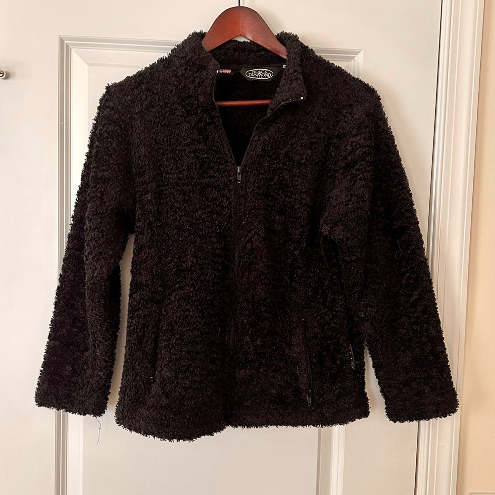 Black Diamond Plush Black Teddy Jacket